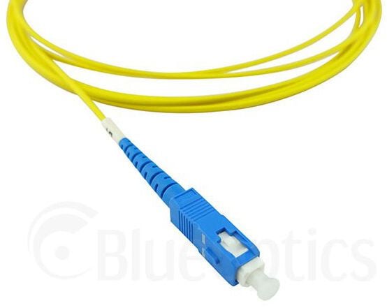 BlueOptics© Simplex fiberoptisk patchkabel, LC-APC/SC-UPC blå, 30 meter, enkeltmodus E9/125µm, G.657.A1, OS2, inngangsdempning: mindre enn 0,2dB, m...