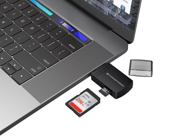 Conceptronic BIAN - Kortleser (microSD, SDHC UHS-II, microSDHC, microSDXC, TransFlash, SD, SDHC, SDXC) - USB 3.2 Gen 1