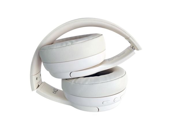 Conceptronic Parris - Hodesett - full størrelse - Bluetooth - trådløs - 3,5 mm jakk - kremfarget