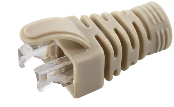 MicroConnect - Nätverkskabelsko - grå (paket om 100)