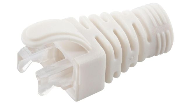 MicroConnect - Nätverkskabelsko - vit (paket om 100)