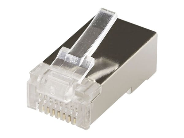 MicroConnect - Nettverkkontakt - RJ-45 (hann) - FTP - CAT 6 - modulær - aluminium (en pakke 100)