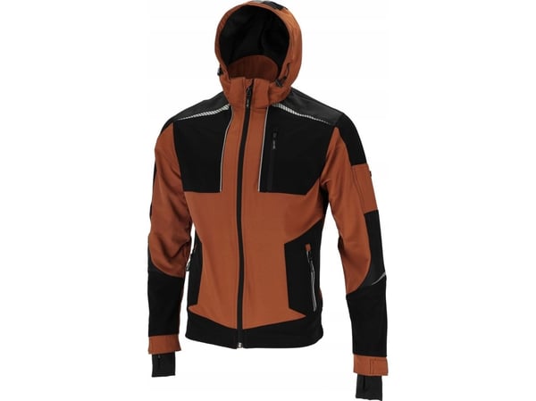 Varle Lahti Pro tröja/hoodie brun och svart stretch, XL, CE, Lahti