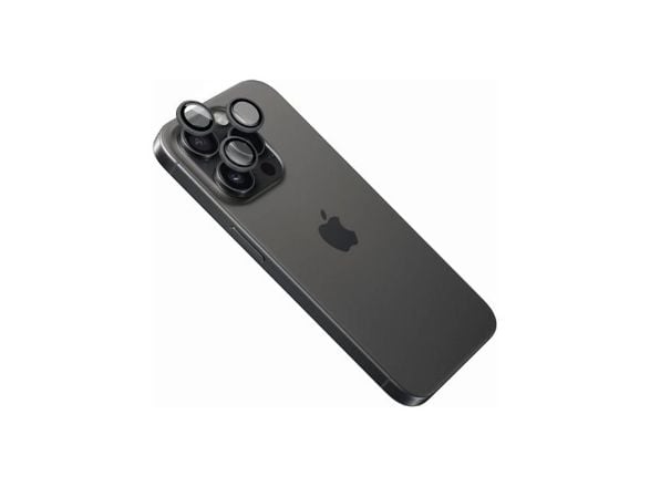 FIXED - Linsebeskytter for mobiltelefon - svart - for Apple iPhone 16 Pro, 16 Pro Max