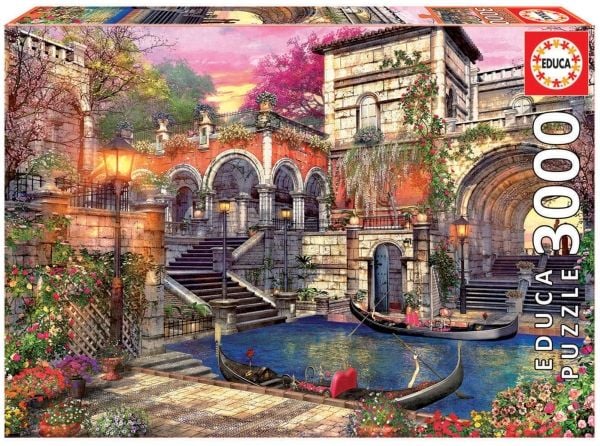 Puzzle 3000 elementtejä, Romanttinen Venetsia