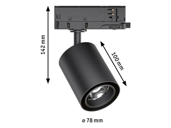 Paulmann 96566, Spotlight på skinne, Ikke-utskiftbare pærer, 1 ampuller, LED, 10 W, 4000 K