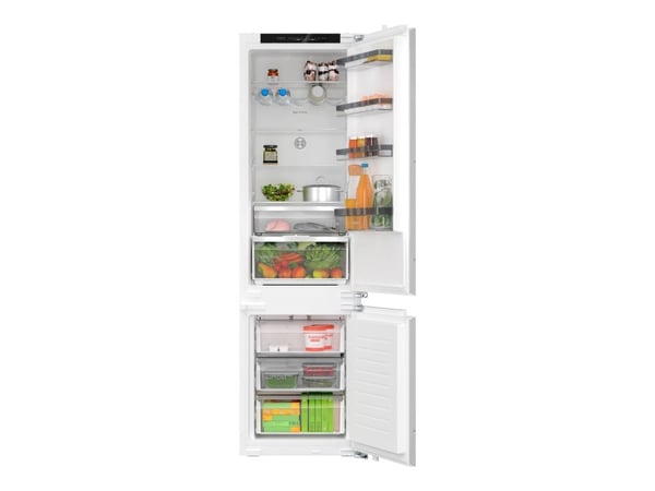 Bosch Serie | 4 KIN96VFD0 - Kjøleskap/fryser - bunnfryser - innebygd - fordypning - bredde: 56 cm - dybde: 55 cm - høyde: 194 cm - 290 liter - Klas...