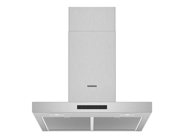Siemens iQ300 LC66BBM50 - Panser - skorsteinsflat - bredde: 60 cm - dybde: 50 cm - ekstraksjon og resirkulasjon (-) - med intern motor - rustfritt ...
