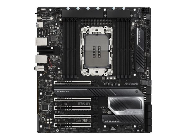 ASRock W790 WS R2.0 - Hovedkort - utvidet ATX (E-ATX) - LGA4677 Socket-E - W790 Chipset - USB-C 3.2 Gen 2x2, USB 3.2 Gen 1, USB 3.2 Gen 2 - 10 Giga...