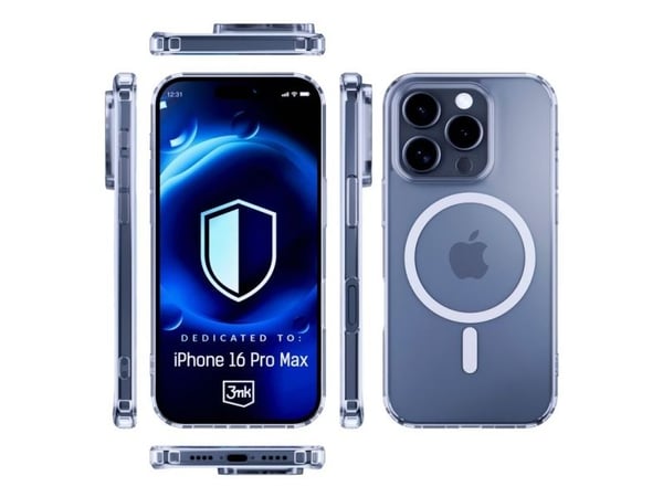 3mk MagCase for Apple iPhone 16 Pro Max gjennomsiktig
