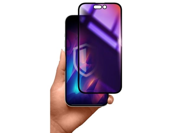 3MK Rainbow Privacy, Apple, iPhone 16 Pro Max, Anti-bakteriel, Smudsafvisende, Slagbestandig, Ridseresistent, Transparent, 1 stk