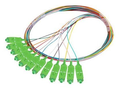 Lanberg - Grisehale - SC/APC-enkeltmodus - 2 m - 0.9 mm - fiberoptisk - 9 / 125 micron - OS2 - multifarge