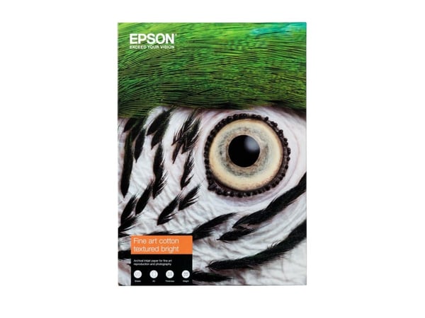 Epson Fine Art II - Bomull - strukturert matt - 515 mikroner - sterkt hvitt - A2 (420 x 594 mm) - 300 g/m² - 25 ark klutepapir
