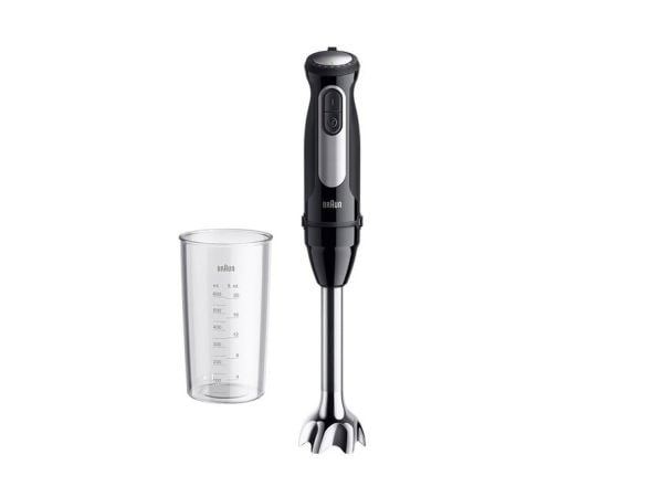 Braun MultiQuick 5 Pro, Stav Mikser, 0,6 l, 1,2 m, 1000 W, Svart, Sølv