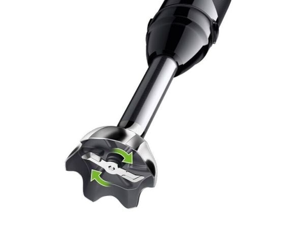 Braun MultiQuick 5 Pro, Stav Mikser, 0,6 l, 1,2 m, 1000 W, Svart, Sølv
