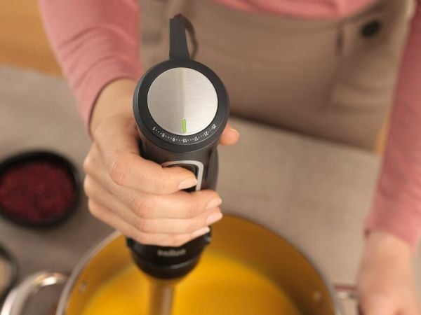 Braun MultiQuick 5 Pro, Stav Mikser, 0,6 l, 1,2 m, 1000 W, Svart, Sølv