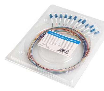 Lanberg - Grisehale - LC/UPC-enkeltmodus (hann) - 2 m - 0.9 mm - fiberoptisk - 9 / 125 micron - G.657.A1 - halogenfri - multifarge