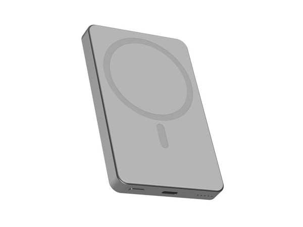 Sinox PRO trådløs Power Bank 5000 mAh. Grå