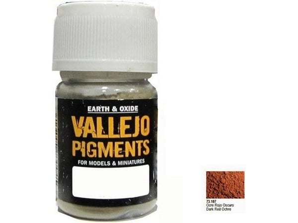 Vallejo 73.107, Ockra, Röd, 35 ml, 1 styck, Dark Red Ochre