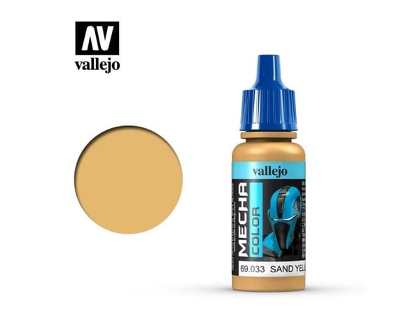 Vallejo 69.033, Hiekka, Keltainen, Akryylimaali, Nestemäinen, 17 ml, 1 kpl