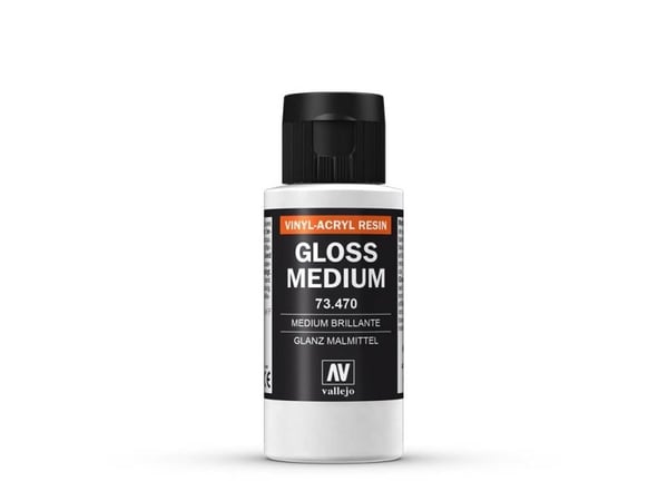 Vallejo Gloss Medium, 60 ml, Plastflaske