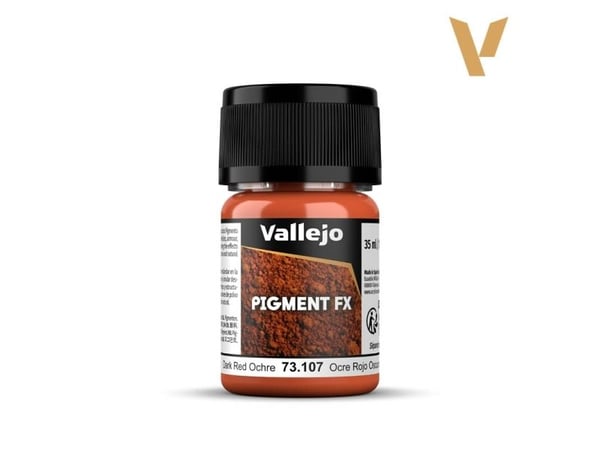 Vallejo 73.107, Ockra, Röd, 35 ml, 1 styck, Dark Red Ochre