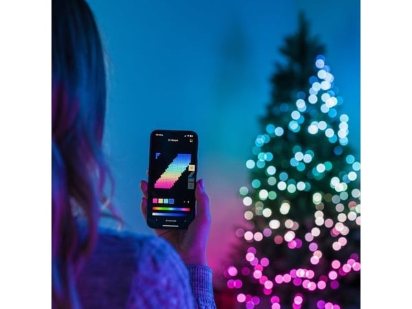 Twinkly Candies - Stringlys - LED x 100 - 7 W - klasse G - 16 millioner farger - 24500 K - pearl - grønn