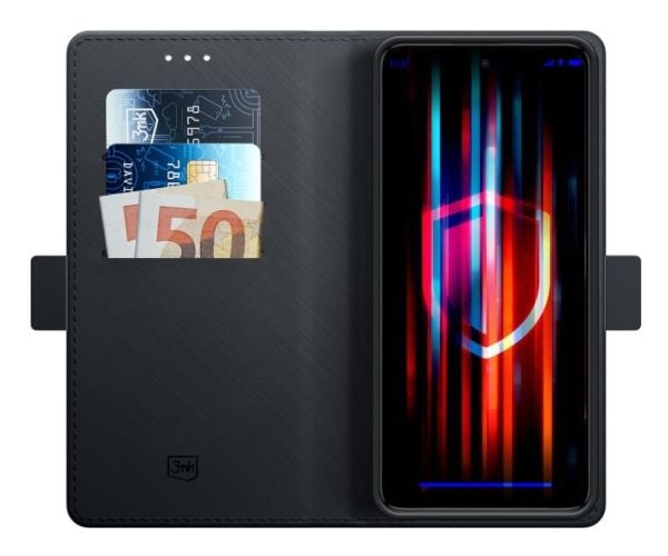 3MK Wallet Case pro Motorola Moto G84 5G, Lommebok-etui, Motorola, Moto G84 5G, 16,6 cm (6.55"), Sort