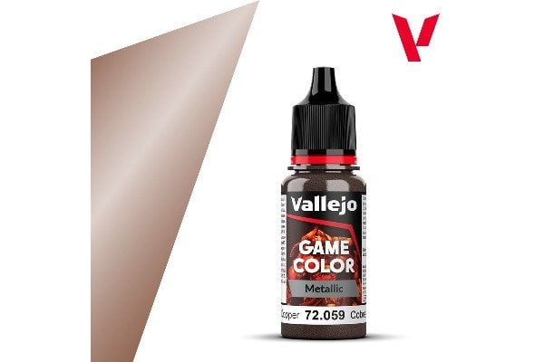 Vallejo 72.059, 17 ml, Koppar, Metallisk, Flaska
