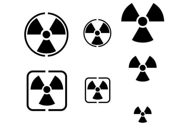 Vallejo schabloner – radioaktivitets-symboler