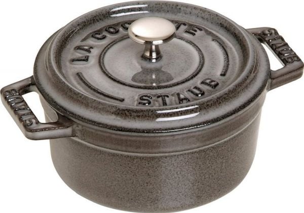 Staub Minis, Enkel panne, Grå, Støpejern, 0,25 l, 10 cm, 700 g