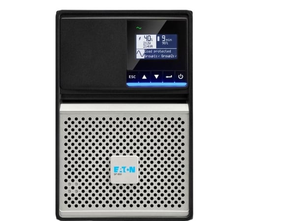 Eaton 5P 650i - Gen 2 - UPS - AC 200-240 V - 650 VA - ventilregulert blysyre (VRLA) - 9 Ah - RS-232, USB - utgangskontakter: 4