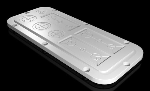 Rittal SZ 2562.200, Rackplate, Lysegrå, Plast, IP66, -40 - 80 °C, 339 mm