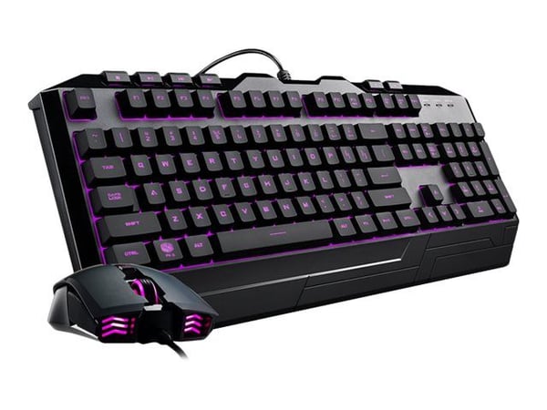 Cooler Master Devastator 3 - Tastatur- og mussett - bakgrunnsbelyst - USB - Tysk - svart