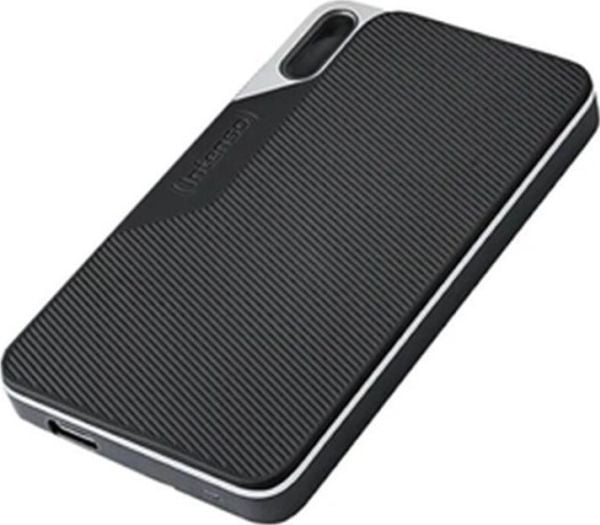 Intenso TX100 - SSD - 1 TB - ekstern (bærbar) - USB 3.2 Gen 1x1 (USB-C kontakt) - svart