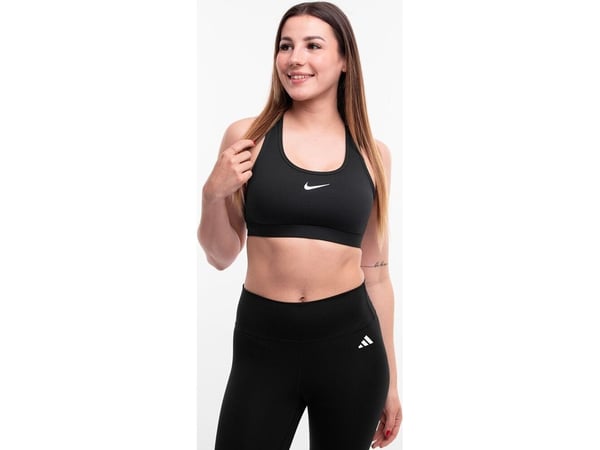 Nike Sports BH Nike Swoosh Nesium Support svart DX6821 010 M