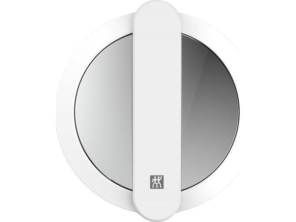 Zwilling 10x Magnification Rechargeable LED Cosmetic Mirror with 360° Rotating Handle White