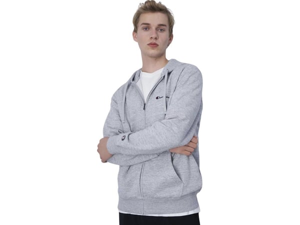 Champion Bluza męska Champion Full Zip Hoodie szara 220260 EM021 M