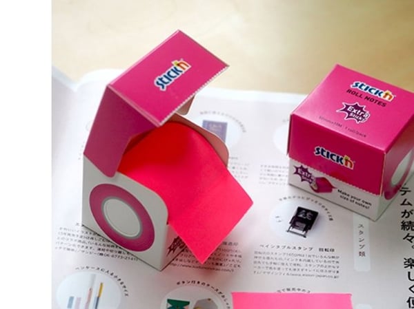Note Roll Extra Sticky FSC 50mmx10m Neon Pink