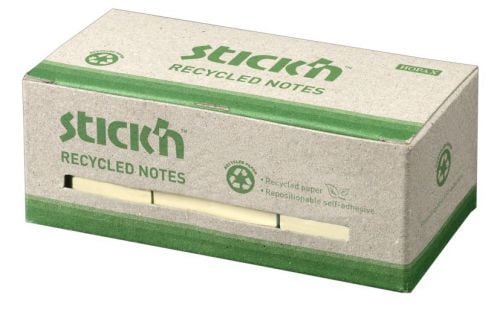 Muistilappu 38x51mm 100 arkkia 12 pakettia Pastellin keltainen