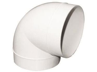 Fresh plastsystem 150 grå PVC plastböj Ø150 mm 90° passar i rör nippelmått