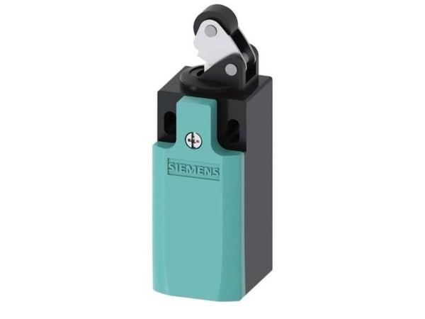 Siemens 3SE52320HE12 3SE5232-0HE12 Asentokytkin 6 A, rullavipu, ruostumattomasta teräksestä valmistettu vipu, muovirulla, IP65, 1 kpl, muovi, IP65,...
