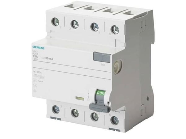 Siemens 5SV34446LA jordfelsbrytare (FI) | A 40 A | 0.1 A | 400 V