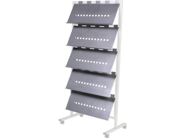 Rocada 8320 R832094 hylle-sett sølv 5 stk. (B x H x D) 770 x 80 x 350 mm