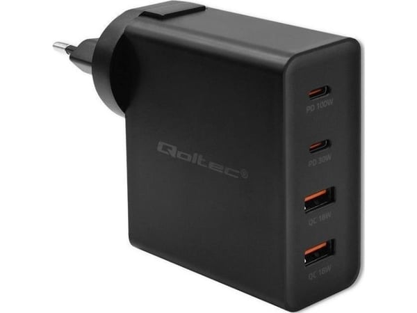 Qoltec 52383, Sisätila, AC, 20 V, 5 A, 1,7 m, musta