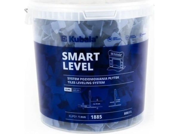 Kubala klämmor för nivåsystem 1,0 mm 800 st + hink 20 l (1 förp.) Kubala klämmor för nivåsystem 1,0 mm 800 st + hink 20 l (1 förp.)