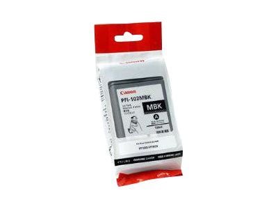 Canon PFI-102 MBK - 130 ml - matt svart - original - blekkbeholder - for imagePROGRAF iPF510, iPF610, iPF650, iPF655, iPF750, iPF755, iPF760, iPF76...