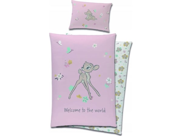 Disney Bambi Junior Sengetøj 100x135 cm - 100 procent bomuld