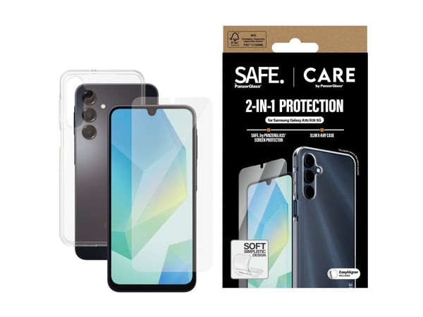 CARE by PanzerGlass X-Ray - Baksidedeksel for mobiltelefon - termoplast-polyuretan (TPU), oleofobisk belegg, polyethlen-tereftalat (PET) - gjennoms...