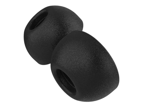 FIXED Plugs Pro - Øretipssett for virkelig trådløse øretelefoner - størrelse M - svart - for Apple AirPods